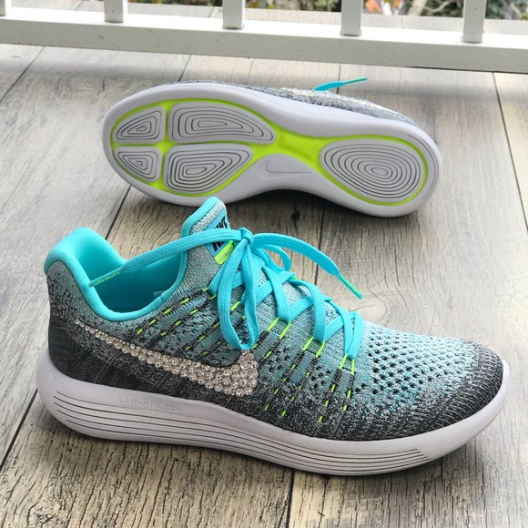 Nike&Swarovski Crystal LunarEpic Low Fl 2G SilverW - Picture 4 of 8